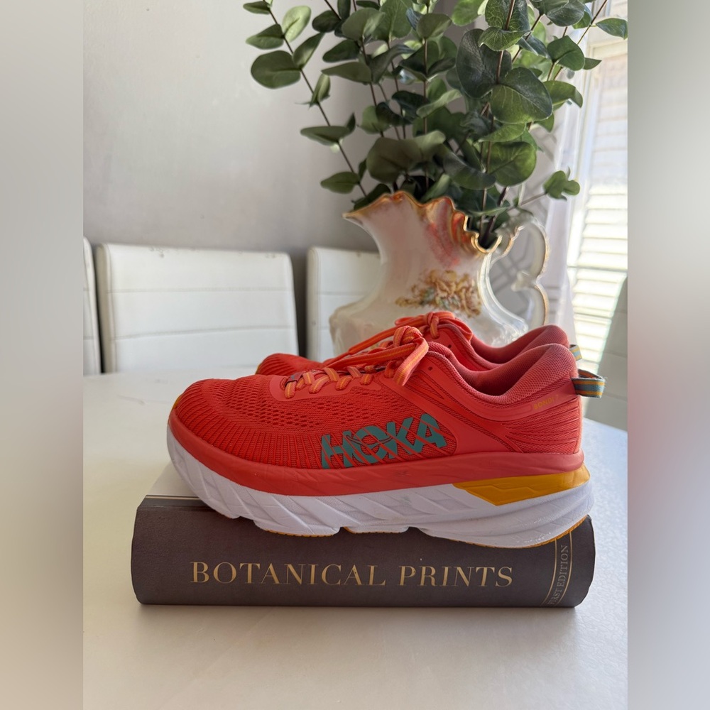 Hoka Orange Running Shoes 6.5